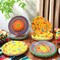 100 Pack 9 Inch Mexican Paper Plates Fiesta Dinner Plates Cinco De Mayo Disposable Tableware for Mexican Taco Tuesday Birthday Party Decorations Supplies(Classic)
